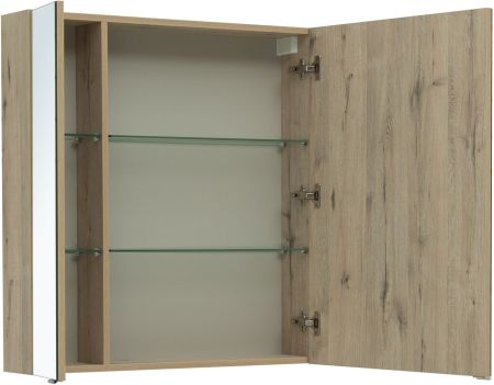 Зеркальный шкаф Aquanet Алвита New 80 дуб веллингтон белый, артикул 00277537