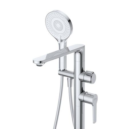 LUX-VDP-01 Напольный смеситель для ванны, хром, артикул LUX-VDP-01