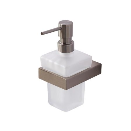 SLIDER-SOIS-V-01 Диспенсер для мыла подвесной, стекло, исполнение хром, артикул SLIDER-SOIS-V-01