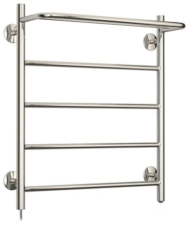 Электрический полотенцесушитель СТИЛЬЕ "Формат 30 Л" 600х500 (Полка + 4) П16 (Без покрытия), артикул 00531-6050