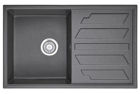 Кухонная мойка Granula 8002, ГРАФИТ, артикул 8002, ГРАФИТ