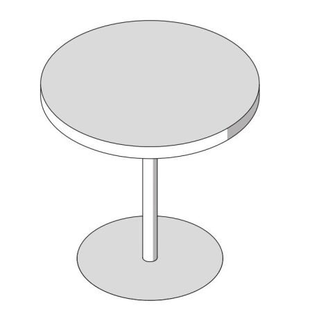 Effegibi Столик 60Øxh60 см, Каркас из окрашенного алюминия, столешница из фарфорового керамогранита белого цвета, артикул AR 20 90 0025