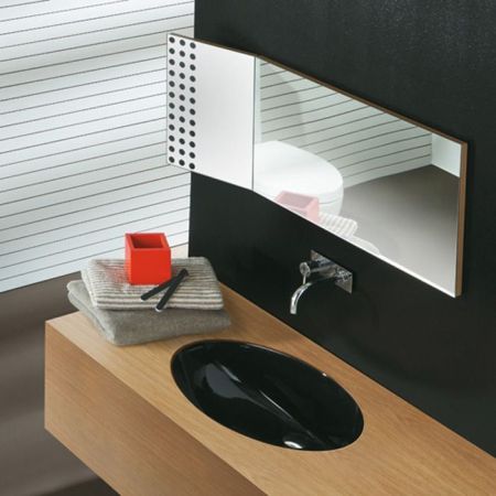 Simas Lft Spazio раковина встр. под столешницу 66х39см, цвет черный глянцевый