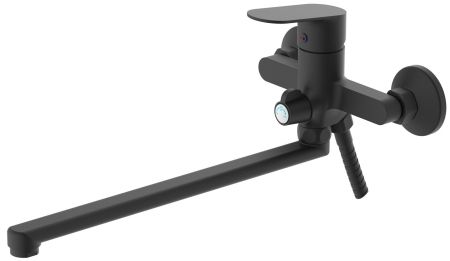 Смеситель Shore Black для ванны., с изл. 331 мм, с акс., артикул: SHR31B