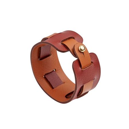 ADJ Кольцо для салфеток Bottega, D5 см., цвет: бордо/коньяк, артикул 010.B.30/09