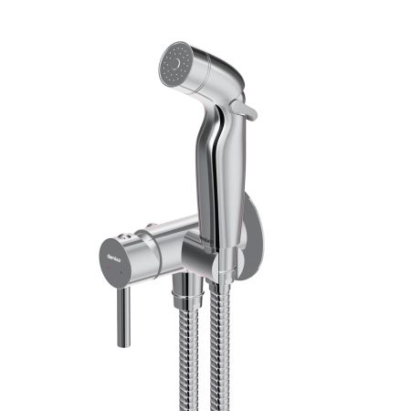 211000000 Option, смеситель монтируемый в стену, с гиг.душем и крючком, артикул 211000000