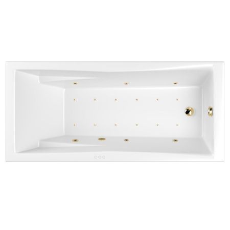 Ванна WHITECROSS Palace 170x75 "RELAX" (золото), артикул 0104.170075.100.RELAX.GL