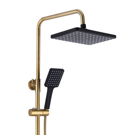 Душевая система Bronze de Luxe Element EL77GB, матовое золото/черный, артикул EL77GB