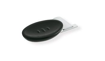 Stil Haus Aria, настенная черная керамическая мыльница, цвет хром