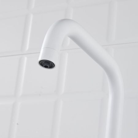 Смеситель для кухни с подключением фильтра Shevanik S528C, белый