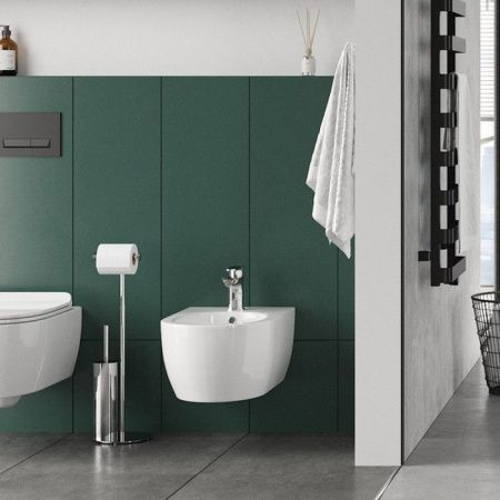 Ершик напольный с бумагодержателем EXCELLENT Kobo (хром) Ершик напольный с бумагодержателем EXCELLENT Kobo (хром)