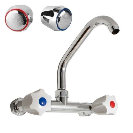 Настенный смеситель для кухни Сантаком 100007с, хром