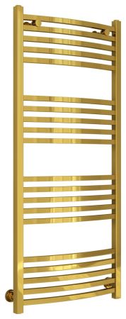 Полотенцесушитель, Сунержа, Аркус, водяной, ширина, мм-550, глубина, мм-107, высота, мм-1207, межосевое расстояние-500, перемычка-выгнутая, присоединительный размер -НР G 1/2" / НР G 3/4" (эксцентрик), подключение-диагональное/нижнее/вертикальное, мощност