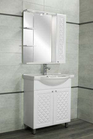 Тумба "Канна 75" с раковиной Байкал-75, Люкс, артикул ЛС-00002283