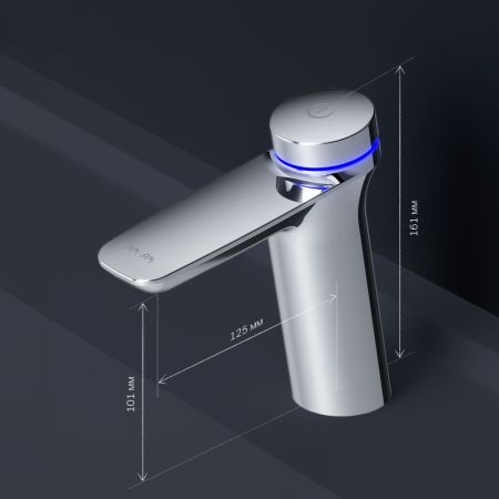 F50A02400 Inspire V2.0, TouchReel электронный см-ль, излив 125 мм, хром