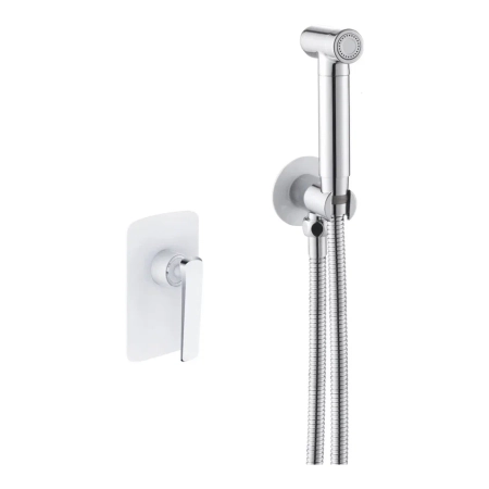 Гигиенический душ со смесителем Rose R1305F, белый/хром, артикул R1305F