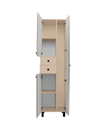 Шкаф-колонна Runo 50 правый какао/бежевый (00-00004888), артикул 00-00004888