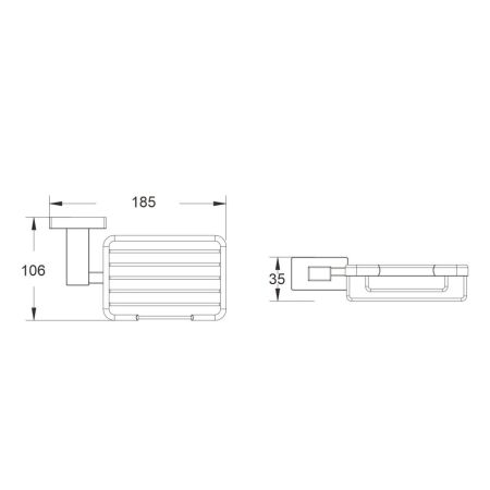 Мыльница Shevanik SG5604G, золотой сатин