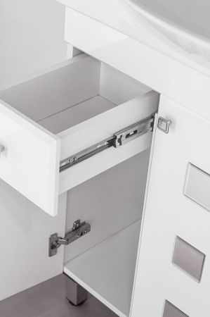 Тумба под раковину Style Line Крокус 75 Белый глянец, артикул ЛС-00000284