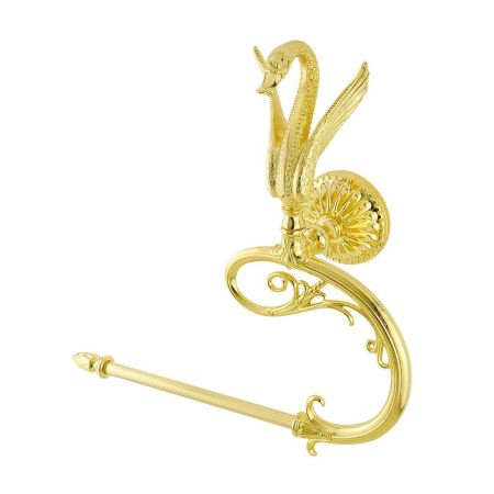 LUXOR Полотенцедержатель L35 см закругленный, золото, артикул 26228