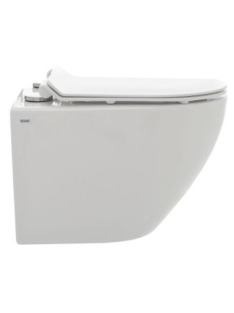 AQM2002 Унитаз подвесной с сиденьем SoftClose, технология смыва Rimless, скрытый крепеж. 490x370x360, артикул AQM2002