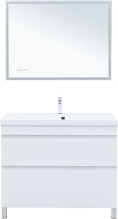 Тумба под раковину Aquanet Нота New 100 белый глянец, артикул 00344150