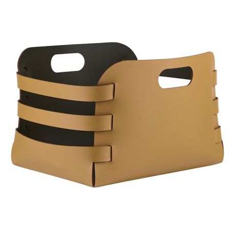 Colombo Adj Корзина Riga,27x36H25 см, цвет: горчичный/оливковый, артикул BADJ9687-4055