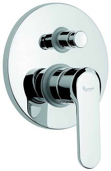 Emmevi Nefer, встраиваемый смеситель для душа на 2 выхода, с дивертером, цвет черный/карбон