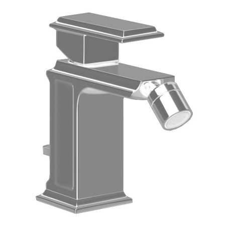 Gessi Eleganza Смеситель для биде на 1 отверстие, с донным клапаном, цвет: Finox, артикул 46007#149