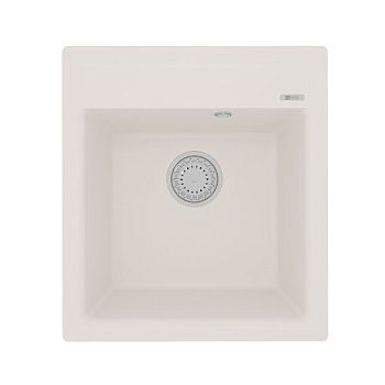 Кухонная мойка Lemark HANKA 450 врезная прямоугольная из кварцгранита цвет: Жасмин  (9910010)