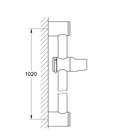 Душевая штанга GROHE Relexa 1000 мм, хром (28621000), артикул 28621000