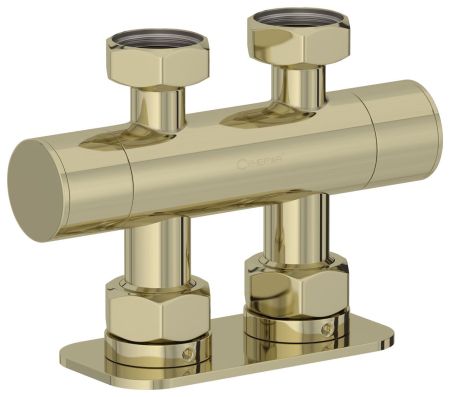 Вентиль 2х3/4" прямой скрытый-скрытый EU50 (Шампань)