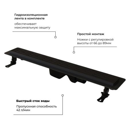 Душевой лоток Drain Leo-30B, артикул 60213060-04