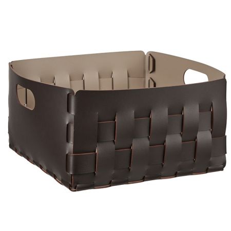 ADJ Корзинка Bottega, 35x35xH20 см., цвет: шоколад/капучино, артикул 1045.06/04