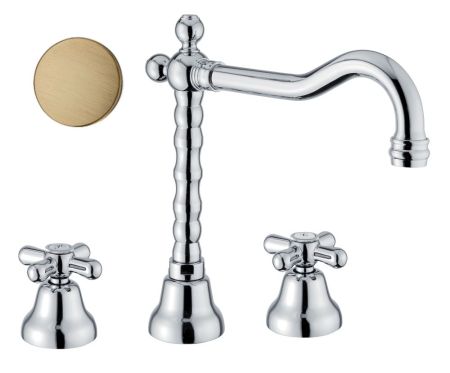 Смеситель для раковины Fiore MARGOT 26ZZ0637, бронза, артикул 26ZZ0637