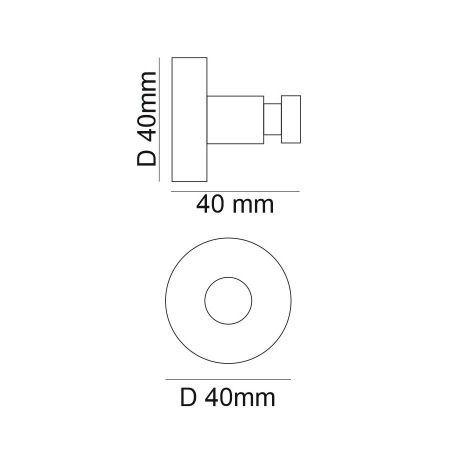 Крючок для ванной Webert Rimini RI510401010, золото, артикул RI510401010