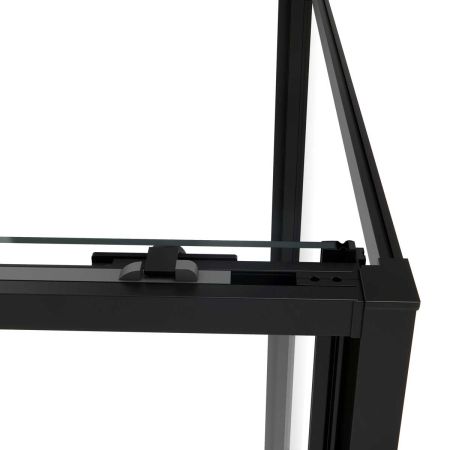 Душевой уголок Slim Soft VSR-1SS8013CLB, 1300*800, черный, стекло прозрачное, артикул VSR-1SS8013CLB