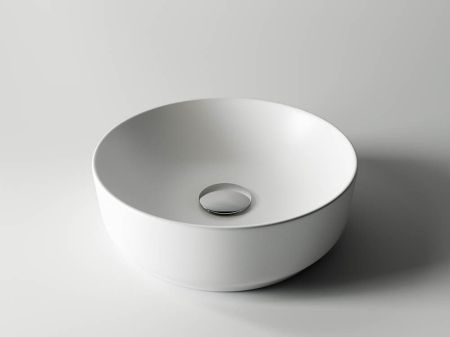 Умывальник чаша накладная круглая (цвет Белый Матовый) Element 355*355*125мм CN6006, артикул CN6006
