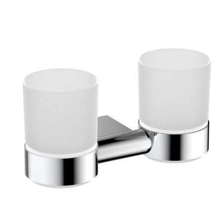 Стакан для зубных щеток двойной Timo Luiro хром (18534/00), артикул 18534/00