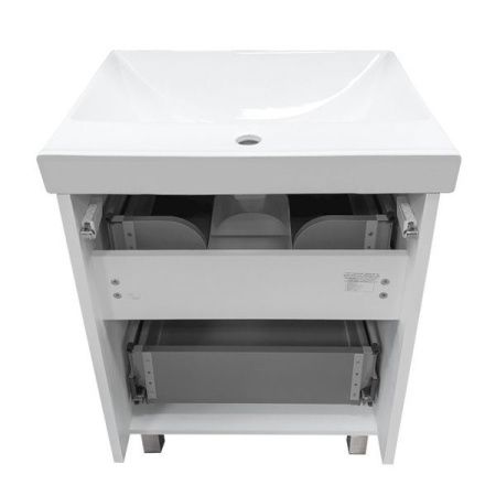 Тумба с раковиной Comforty Дублин 60 4137134 Белый глянец Тумба с раковиной Comforty Дублин 60 4137134 Белый глянец