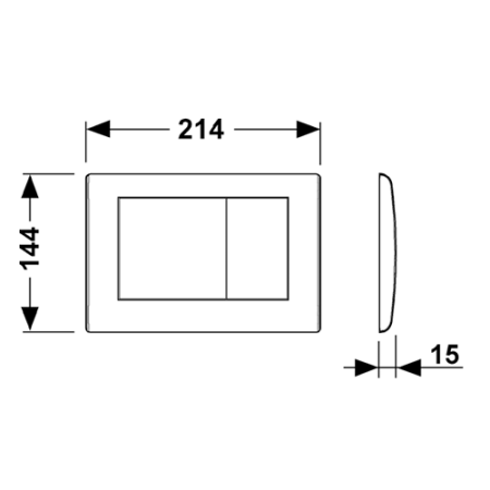 TECEplanus, 2 клав., белая матовая., артикул 9240322